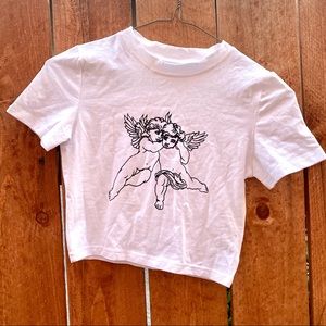 cherub/angel crop top